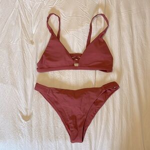 SHEIN Rust Strappy Bikini
